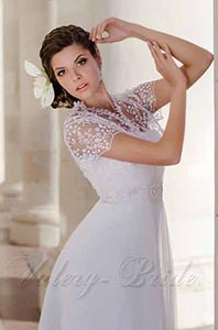 Мереживне болеро з коротким рукавом