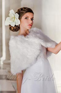 Хутряна накидка біла